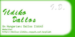 ildiko dallos business card